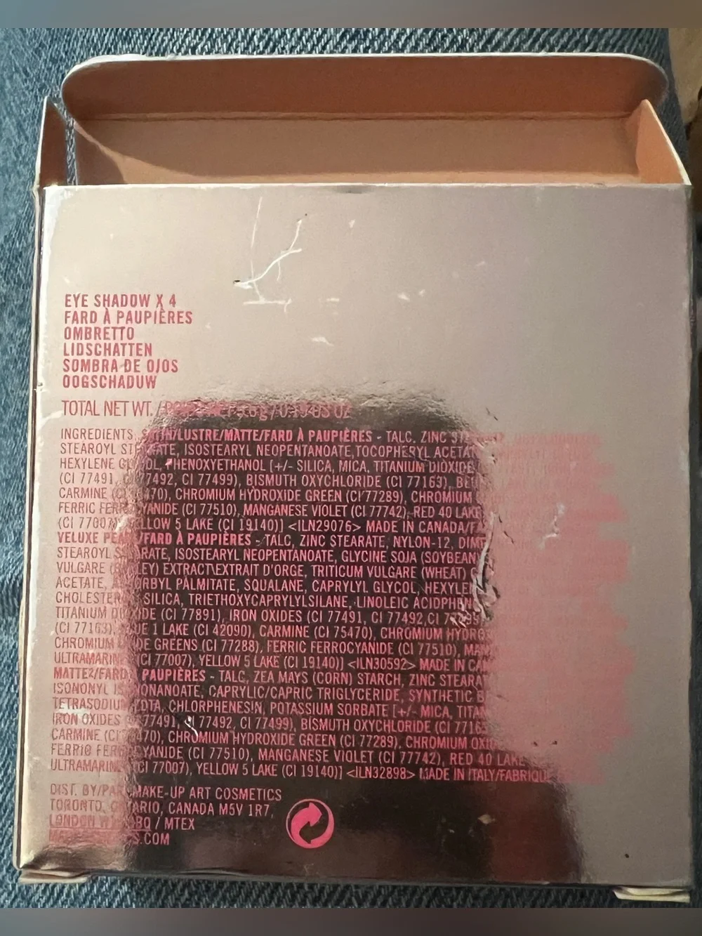 RiRi x MAC LE Smoked Cocoa Quad Palette, circa 2013